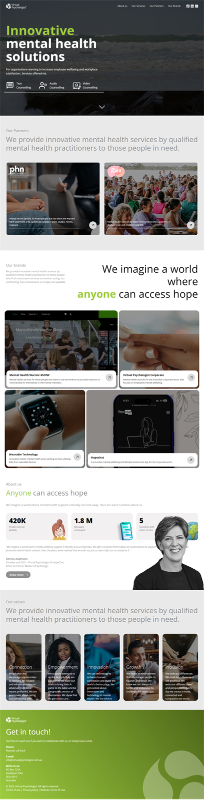 Virtual Psychologist Telehealth Platform