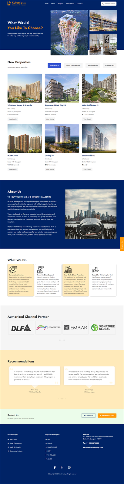 Kutumb Realty Real Estate Portal